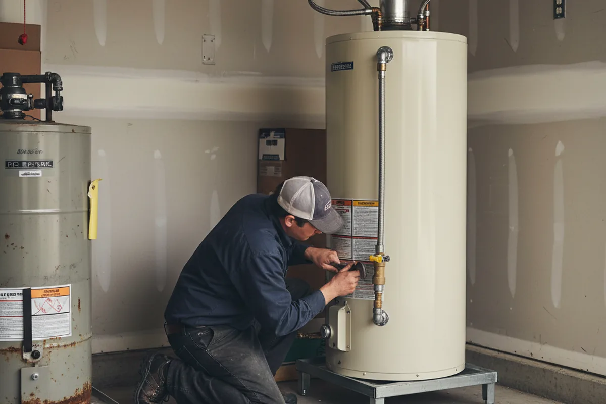Water heater and shutoff valve replacement in Staten Island